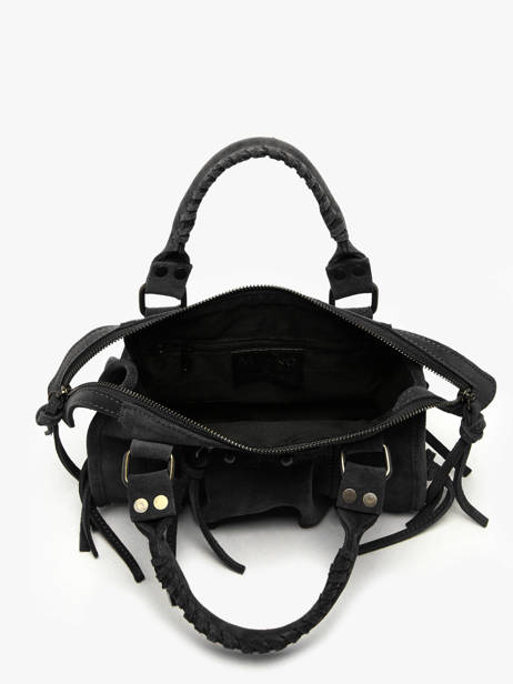 Sac Bandoulière Velvet Cuir Milano Noir velvet VE24093 vue secondaire 3