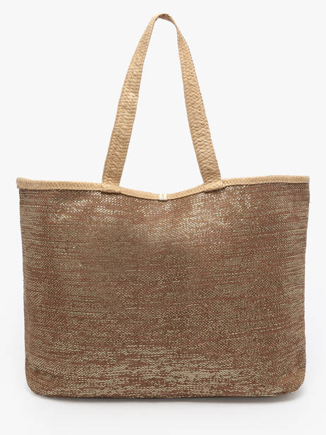 Sac Porté épaule Panama Papier Les tropeziennes Marron panama TZ01 vue secondaire 4