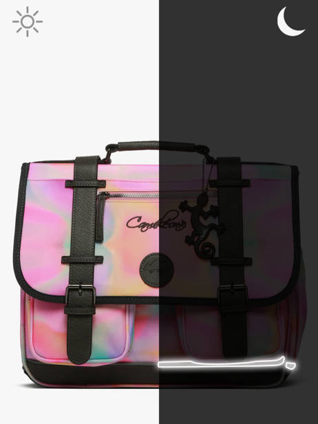 Cartable Enfant 3 Compartiments Cameleon Rose vintage fantasy CA41 vue secondaire 7