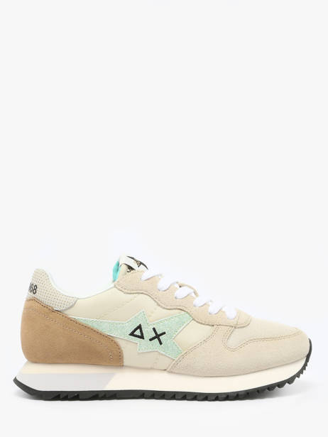 Sneakers Stargirl Glitter Sun68 Beige women Z35212