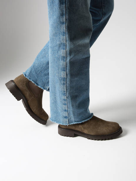 Chelsea Boots En Cuir Tamaris Vert women 41 vue secondaire 1