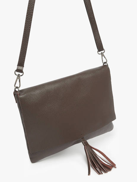 Sac Bandoulière Caviar Cuir Milano Marron caviar CA21062 vue secondaire 2