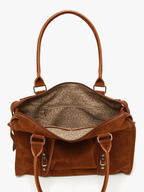 Sac Porté épaule Velvet Miniprix Marron velvet F7509 vue secondaire 2
