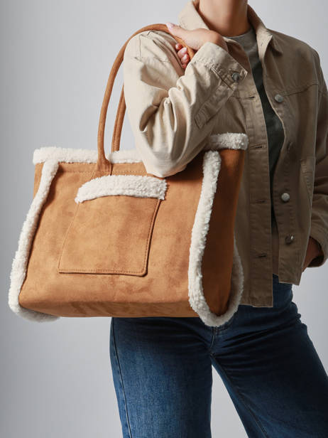Sac Porté épaule A4 Sheep David jones Beige sheep CM7876 vue secondaire 1
