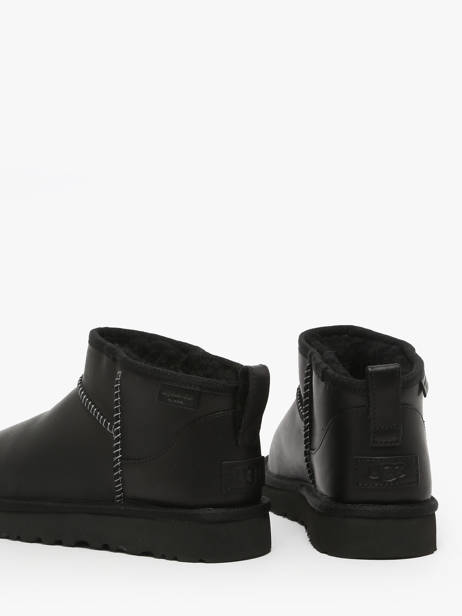 Bottines En Cuir Ugg Noir women 1163490 vue secondaire 3