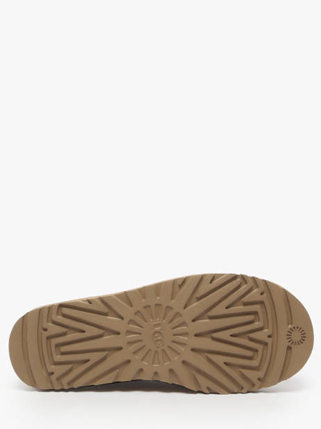 Chaussons En Cuir Ugg Beige women 1173891 vue secondaire 5