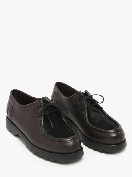 Chaussures Derbies En Cuir Kleman Rouge women PADRINI vue secondaire 2