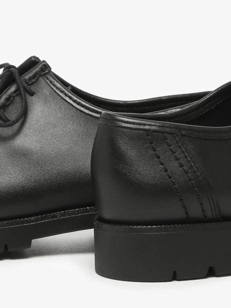 Chaussures Derbies En Cuir Kleman Noir women PADRINI vue secondaire 3