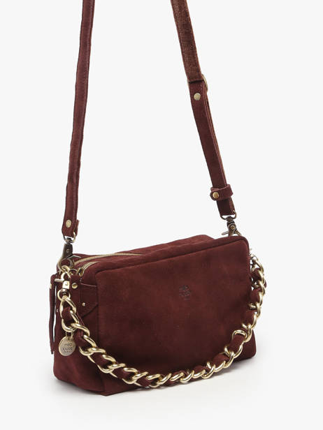 Sac Bandoulière Vintage Cuir Mila louise Marron vintage 23673V vue secondaire 2