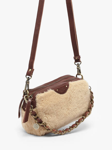 Sac Bandoulière Vintage Cuir Mila louise Marron vintage 23673TC vue secondaire 2