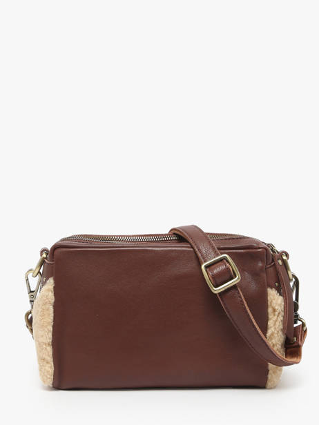 Sac Bandoulière Vintage Cuir Mila louise Marron vintage 23673TC vue secondaire 4