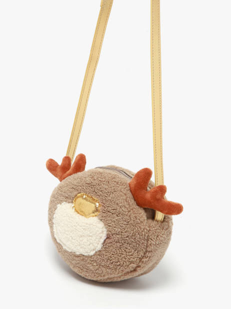Sac Bandoulière Pour Enfant Rodolphe Le voyage en panier Marron kids AHP303 vue secondaire 1
