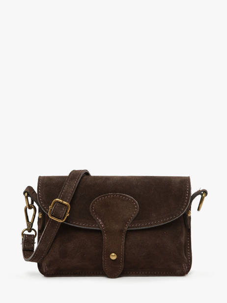 Sac Bandoulière Velvet Milano Marron velvet VE260612