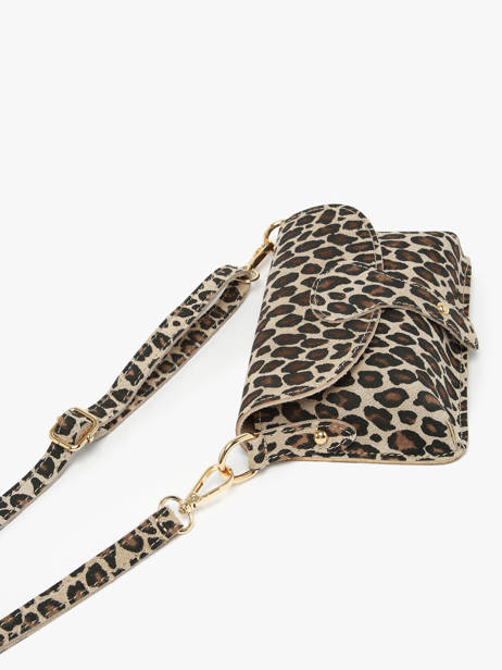 Sac Bandoulière Velvet Leopardo Milano Beige velvet leopardo VL260612 vue secondaire 1