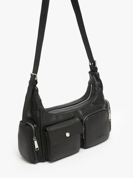 Sac Porté épaule Soft Caramella Cuir Lancaster Noir soft caramella 7 vue secondaire 1