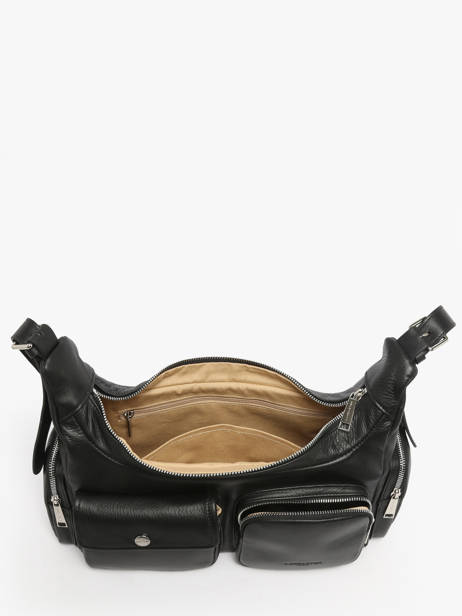 Sac Porté épaule Soft Caramella Cuir Lancaster Noir soft caramella 7 vue secondaire 2