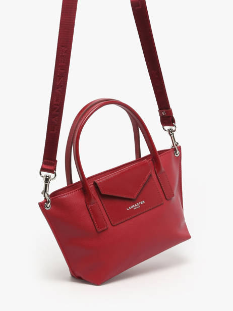 Sac Bandoulière Maya Cuir Lancaster Rouge maya 88 vue secondaire 1