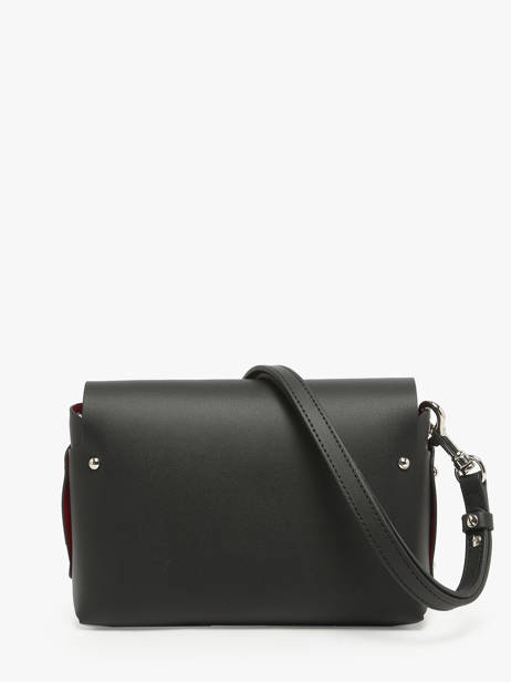 Sac Bandoulière City Flore Cuir Lancaster Noir pur & element city 48 vue secondaire 3