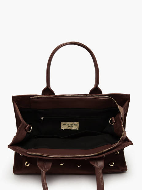 Sac Porté Main A4 Stud David jones Marron stud CM7868 vue secondaire 2
