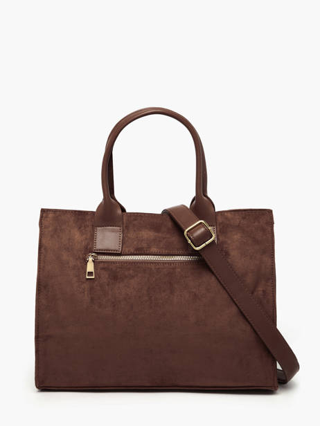 Sac Porté Main A4 Stud David jones Marron stud CM7868 vue secondaire 3