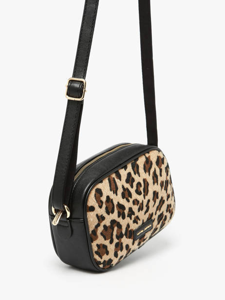 Sac Bandoulière Leopard David jones Marron leopard CM7663 vue secondaire 1