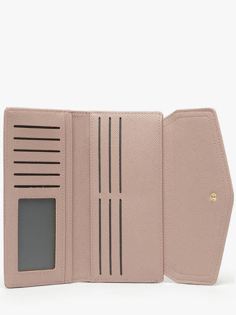 Portefeuille David jones Rose saffiano P164 vue secondaire 1