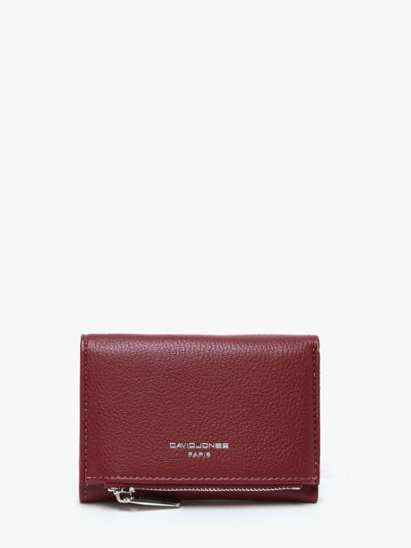 Porte-monnaie Porte-cartes David jones Rouge dune 1