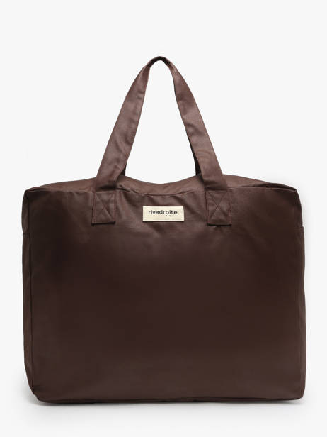Grand Sac Weekend Elzevir Waxed Rivedroite Marron waxed ELZEVWAX