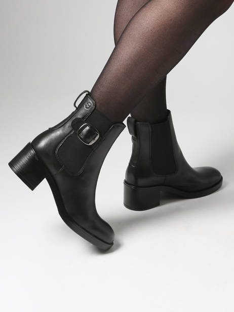 Bottines à Talon En Cuir Tamaris Noir women 45 vue secondaire 1