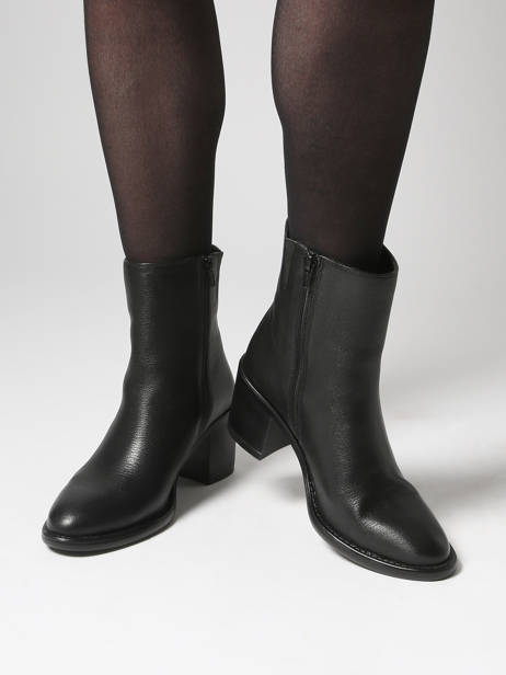 Bottines à Talon En Cuir Tamaris Noir women 45 vue secondaire 1