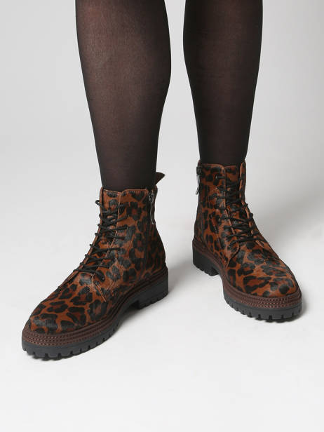Bottines En Cuir Mam'zelle Marron women CSGOZ41 vue secondaire 1