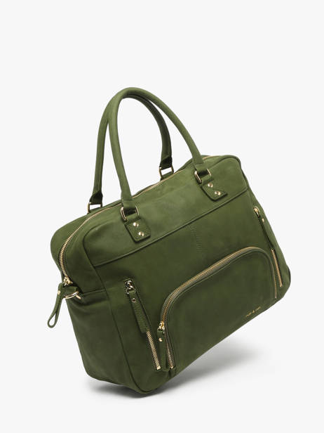 Sac Macy Cuir Nat et nin Vert vintage MACY vue secondaire 1