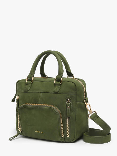 Sac Bandoulière Baby Macy Cuir Nat et nin Vert vintage BABYMACY vue secondaire 1