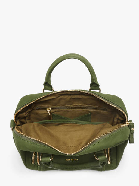 Sac Bandoulière Baby Macy Cuir Nat et nin Vert vintage BABYMACY vue secondaire 2