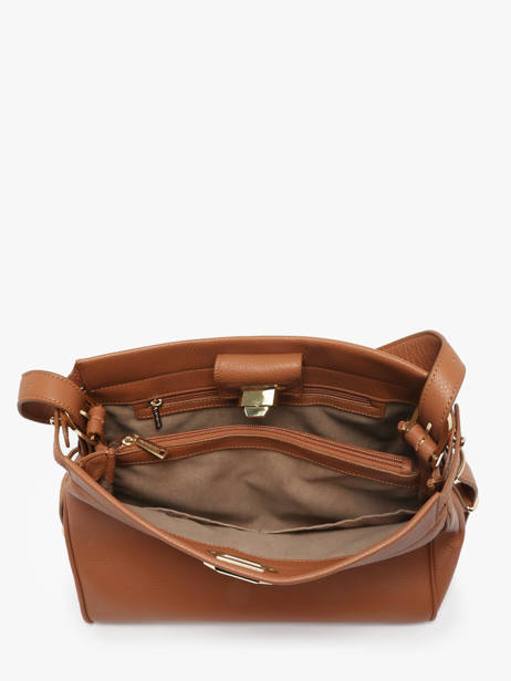 Sac Porté épaule Mademoiselle Romy Cuir Lancaster Marron mademoiselle romy 106 vue secondaire 2