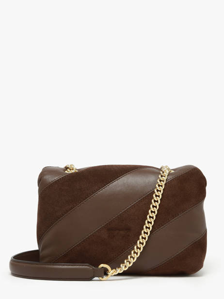 Sac Bandoulière Love Bag Puff Pinko Marron love bag puff A2JY vue secondaire 3