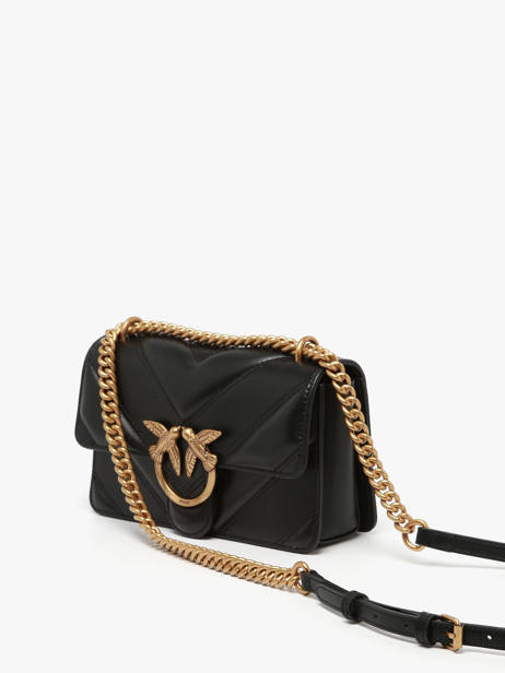 Sac Bandoulière Love Bag Icon Pinko Noir love bag icon 4550A2OS vue secondaire 1