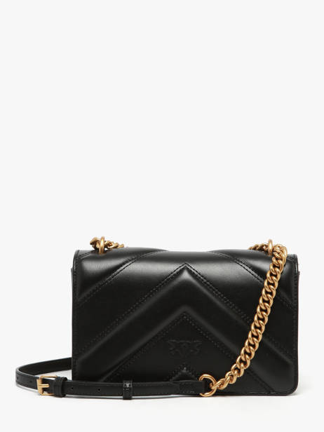 Sac Bandoulière Love Bag Icon Pinko Noir love bag icon 4550A2OS vue secondaire 3