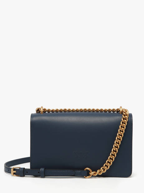 Sac Bandoulière Love Bag Icon Cuir Pinko Bleu love bag icon A0F1 vue secondaire 3