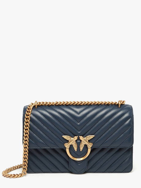 Sac Bandoulière Love Bag Quilt Cuir Pinko Bleu love bag quilt A0GK