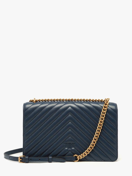 Sac Bandoulière Love Bag Quilt Cuir Pinko Bleu love bag quilt A0GK vue secondaire 3