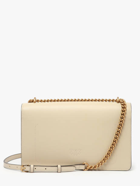 Sac Bandoulière Love Bag Icon Cuir Pinko Beige love bag icon A0F1 vue secondaire 3