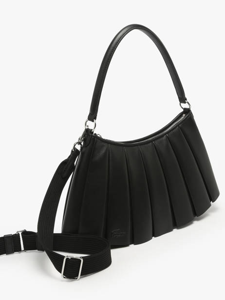 Sac Porté épaule Lenglen Cuir Lacoste Noir lenglen NU5176DP vue secondaire 1