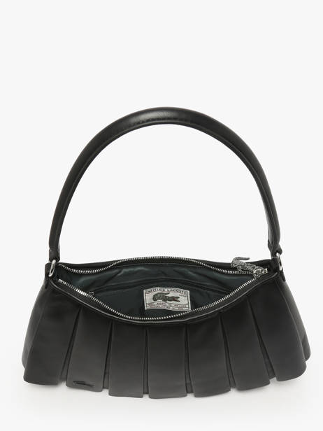 Sac Porté épaule Lenglen Cuir Lacoste Noir lenglen NU5176DP vue secondaire 2