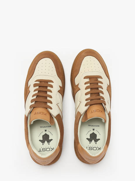 Sneakers En Cuir Kost Beige men LEGENDVM vue secondaire 3