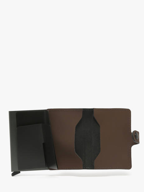 Porte-cartes Matte Cuir Secrid Marron matte MM vue secondaire 1