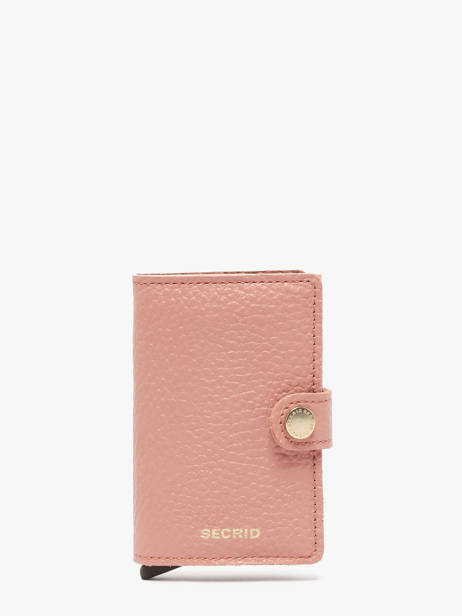 Porte-cartes Pebble Cuir Secrid Rose pebble MPE