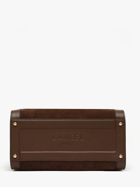 Sac Bowling M Bcbg Cuir Daim Lancel Marron bcbg A13693 vue secondaire 5