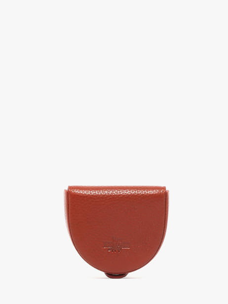 Porte-monnaie Foulonne Cuir Yves renard Orange foulonne 23816