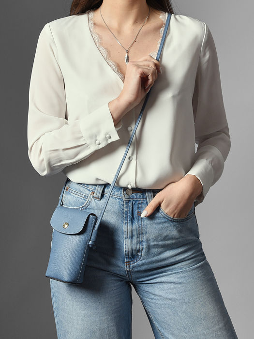 Longchamp Epure Etui ipod/cd Bleu